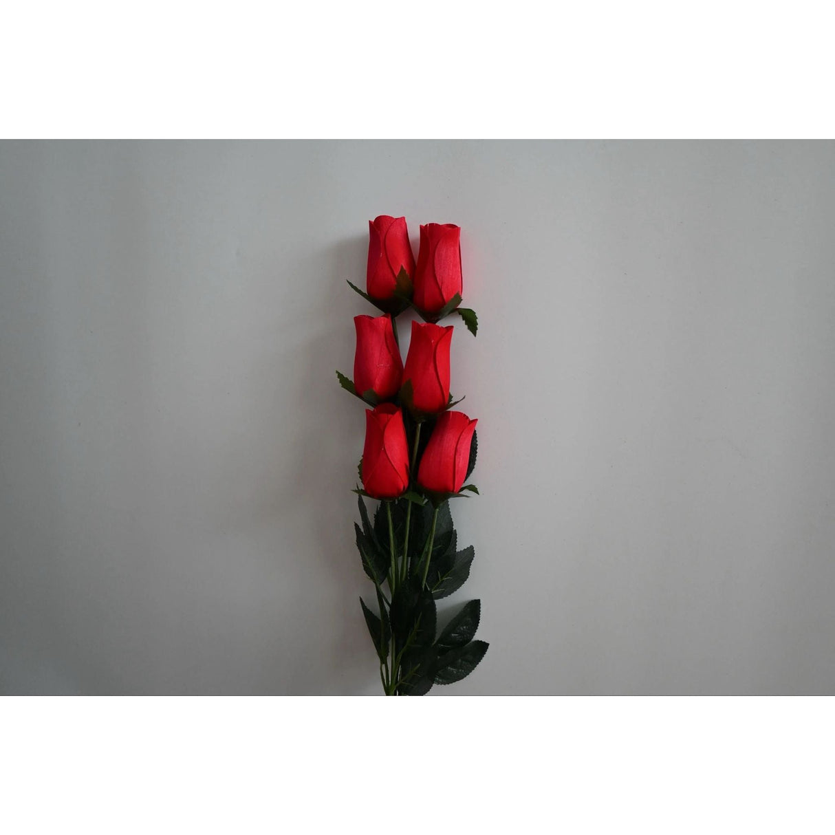Roses Realistic Big Bud Wooden Roses Bright Red (Single or Bouquet)