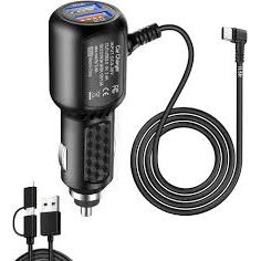 Chargeur de voiture 2 en 1 Micro/USB 4 pieds