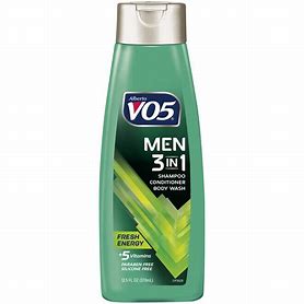 Alberto V05 Men 3 in 1 Shampoo, Conditioner, Bodywash Fresh Energy