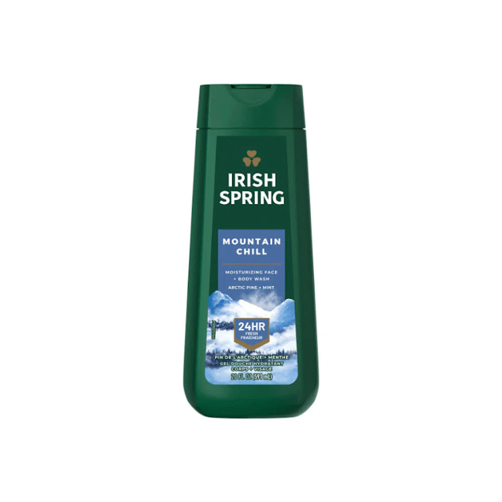Irish Spring Mountain Chill Face + Body Wash 591ml