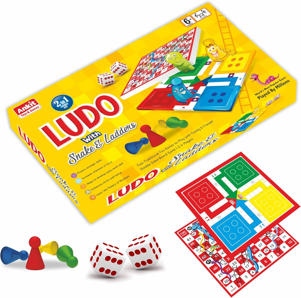 Ludo avec serpent et échelles