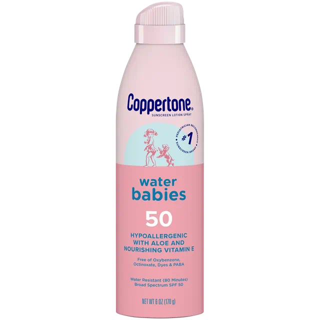Water Babies Hypoallergénique avec aloès et vitamine E nourrissante SPF 50 6 OZ
