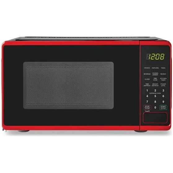 Mainstays Red 0.7 cu ft 700W Output Microwave Oven