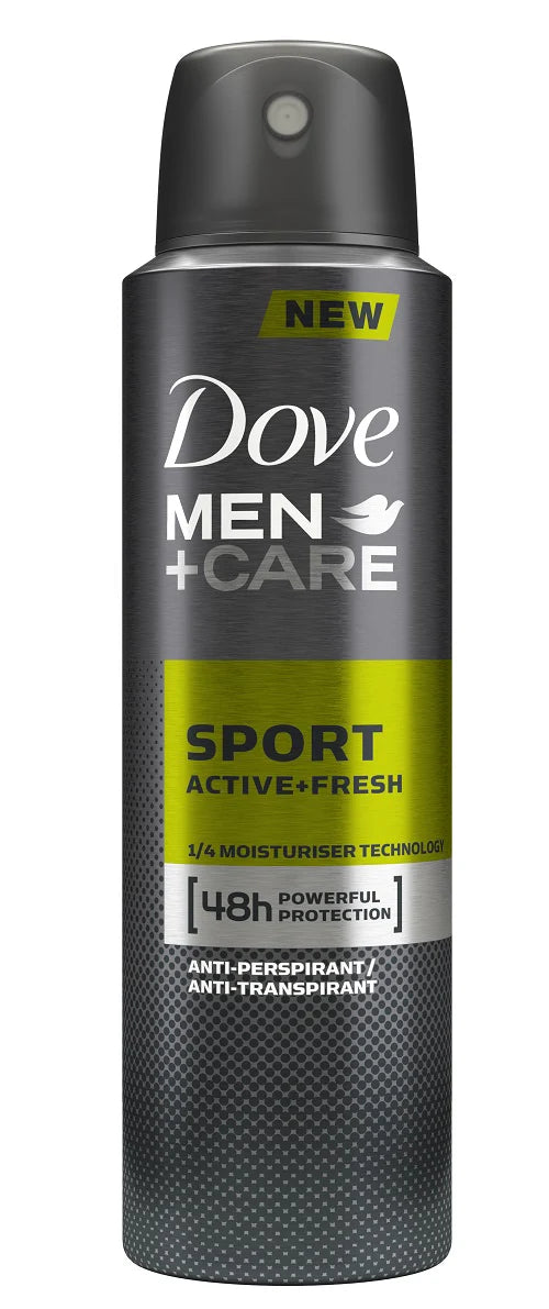 Spray anti-transpirant Men + Care Sport Active + Fresh 150 ml