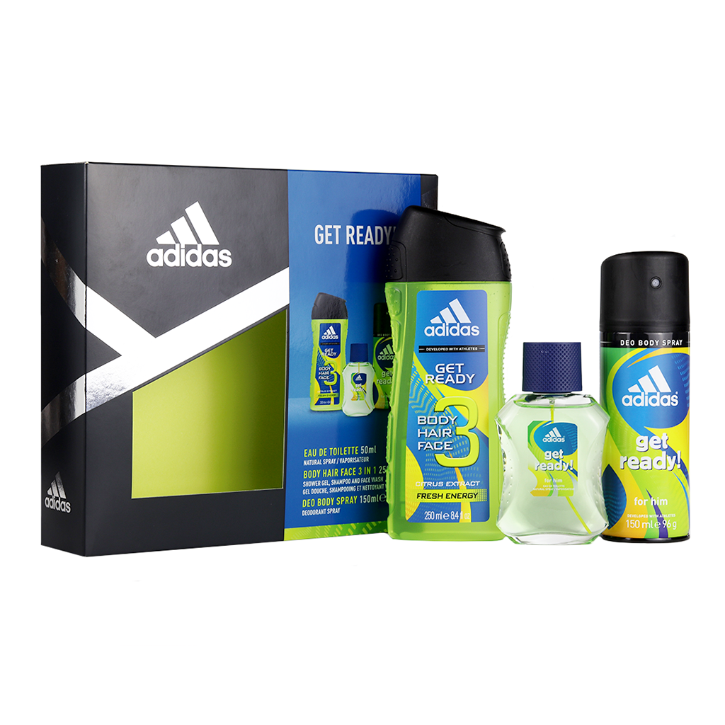 Adidas Get Ready Gift Set Eau De Toilette - AGSWHOLESALE