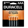 DURACELL COPPERTOP ALKALINE AAA 8Pack - AGSWHOLESALE