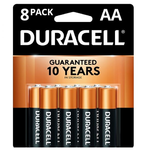 DURACELL COPPERTOP ALKALINE AA 8Pack - AGSWHOLESALE