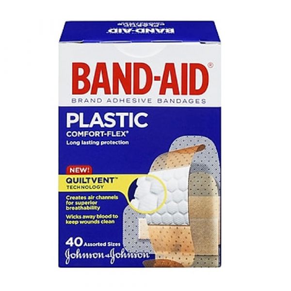 JOHNSONS & JOHNSONS BAND-AID PLASTIC 40 COUNT COMFORT FLEX - AGSWHOLESALE