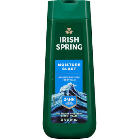 Irish Spring Moisture Blast Moisturizing Face + Body Wash 591ml