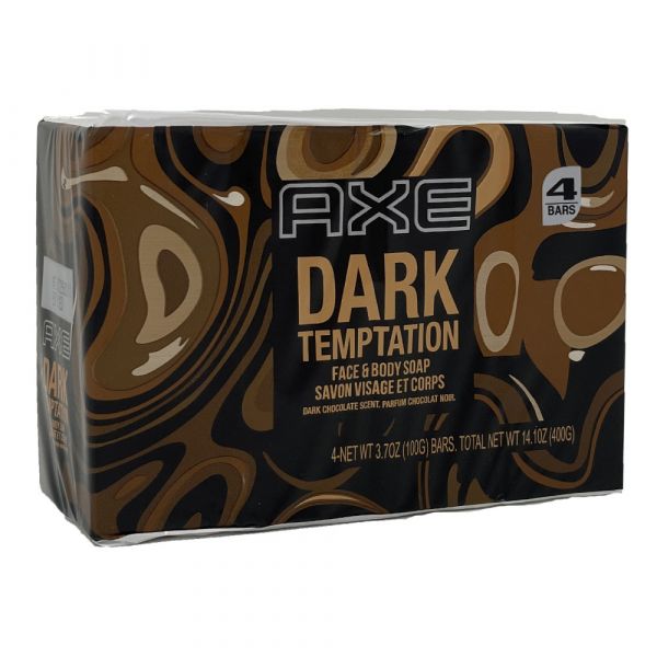 AXE BAR SOAP 4PK X 100G DARK TEMPTATION - AGSWHOLESALE