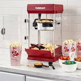 Machine à pop-corn électrique de style cinéma 16 tasses Rouge CPM-32