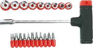 T-Handle Socket Screwdriver & Bits Set21Pcs