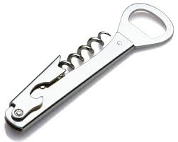 SS Bottle Opener/Corkscrew