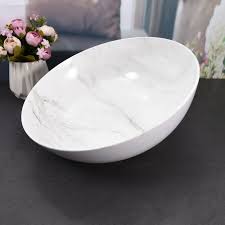 Melamine Handled Bowl W/Cover 8.5" Marble