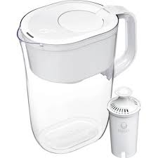 Water Filter 10-Cup Tahoe Water Pitcher Dispenser with Elite Water Filter - White