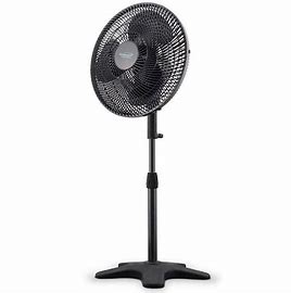 16" Stand Fan Black