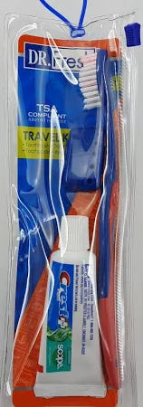 Travel Kit Toothbrush, Toothpaste and brush cap